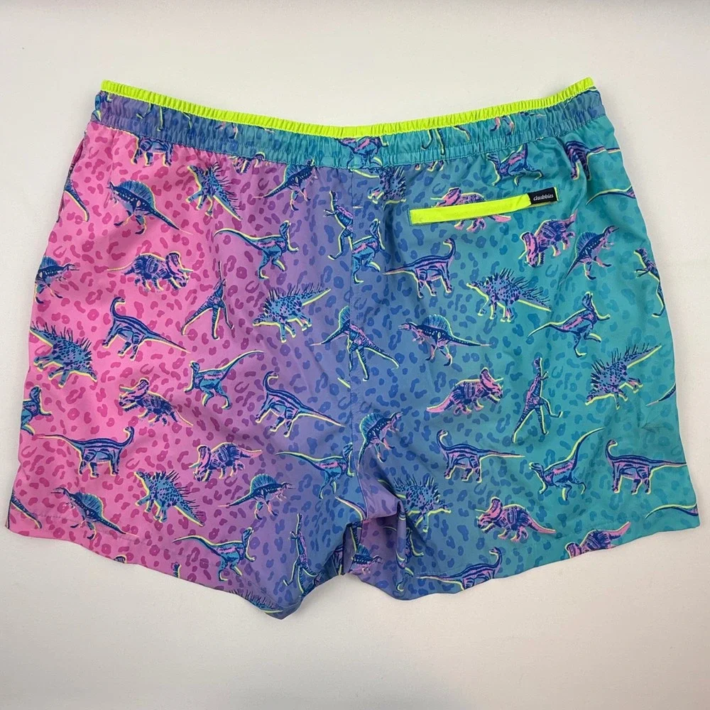 Chubbies Mens XXL 5.5 Inseam Dinosaur Leopard Gradient Swim Trunks SS24SW0575B